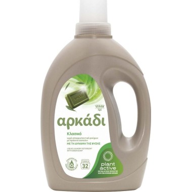 ΑΡΚΑΔΙ ΥΓΡΟ ΠΛΥΝΤΗΡΙΟΥ  1,45lt, 32μεζ. ΚΛΑΣΙΚΟ ΜΕ ΠΡΑΣΙΝΟ ΣΑΠΟΥΝΙ