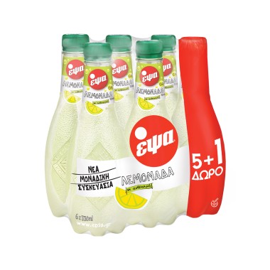 ΕΨΑ (6ΑΔΕΣ) ΛΕΜΟΝΑΔΑ 330ml 5+1 ΜΠΟΥΚΑΛΙ ΠΛΑΣΤΙΚΟ