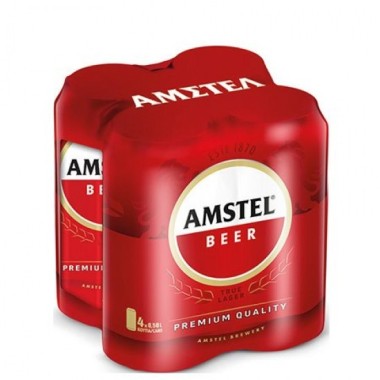 AMSTEL ΜΠΥΡΑ ΚΟΥΤΙ 500MLX4