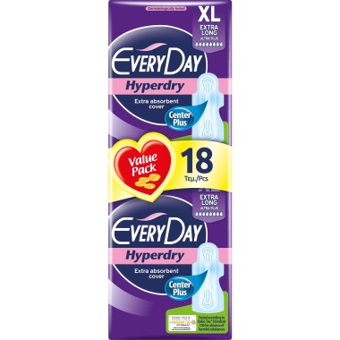 EVERYDAY ΣΕΡΒΙΕΤA HYPERDRY EXTRA LONG ULTRA PLUS 18TEM