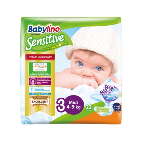 BABYLINO SENSITIVE ECON. No3 22TEM 4-9KG