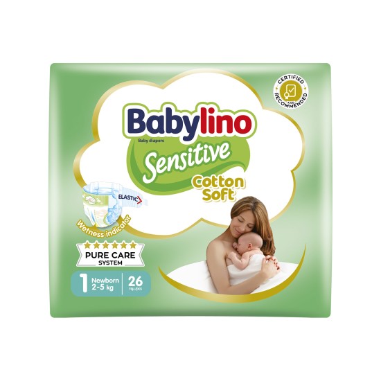 BABYLINO SENSITIVE ECON. No1 NEW BORN 26TEM 2-5KG