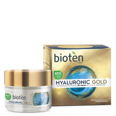 BIOTEN ΚΡΕΜΑ ΠΡΟΣΩΠΟΥ 50ML HYALORONIC GOLD SPF10 ΗΜΕΡΑΣ