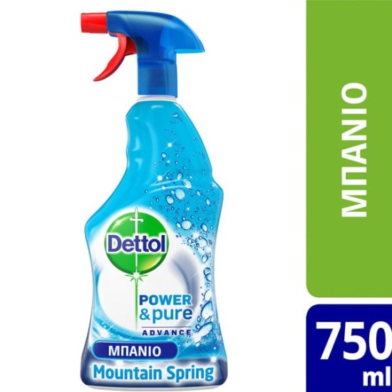 DETTOL SPRAY 750ml POWER&PURE ΓΙΑ ΜΠΑΝΙΟ