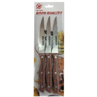 TNS ΜΑΧΑΙΡΙΑ ΜΕ ΞΥΛΙΝΗ ΛΑΒΗ ΣΕΤ 3ΤΕΜ