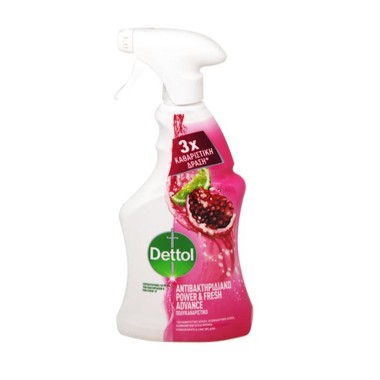 DETTOL SPRAY 500ml POWER&FRESH ΡΟΔΙ (3Χ ΔΡΑΣΗ)