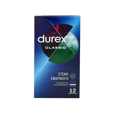 DUREX 12τεμ CLASSIC (ΣΤΕΝΗ ΕΦΑΡΜΟΓΗ)