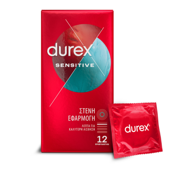 DUREX 12τεμ SENSITIVE (ΣΤΕΝΗ ΕΦΑΡΜΟΓΗ)