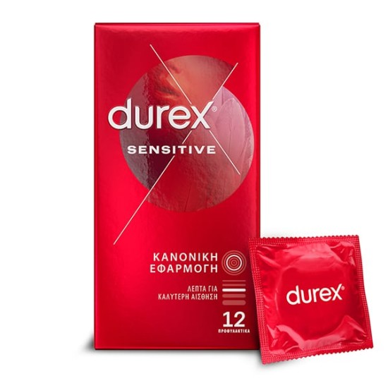 DUREX 12τεμ SENSITIVE (ΚΑΝΟΝΙΚΗ ΕΦΑΡΜΟΓΗ)