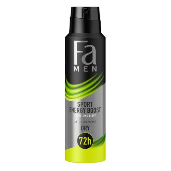 FA BODY SPRAY MEN 150ml SPORT ENERGY BOOST DRY 72H