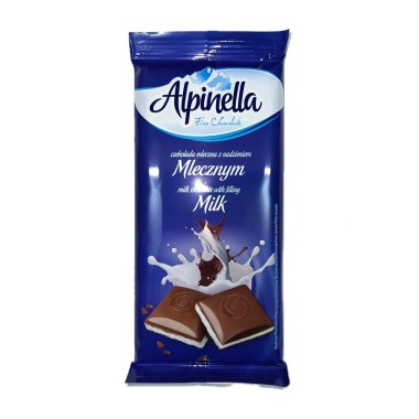 ALPINELLA ΣΟΚΟΛΑΤΑ 100gr ΓΑΛΑΚΤΟΣ ΜΕ ΓΕΜΙΣΗ ΚΡΕΜΑ