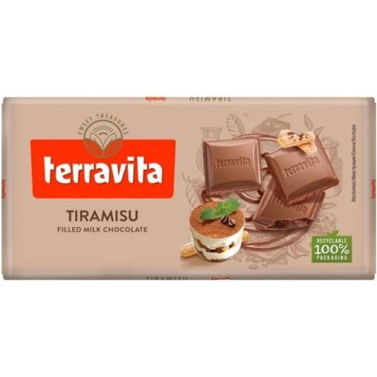 TERRAVITA ΣΟΚΟΛΑΤΑ 100GR TIRAMISU