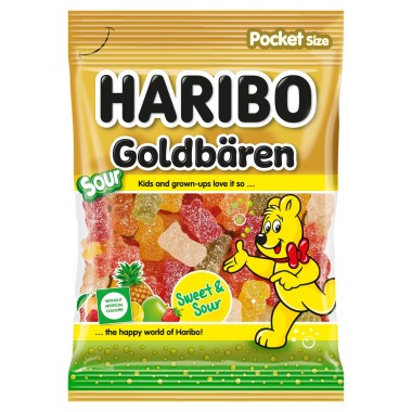 HARIBO ZAXΑΡΩΤΑ 100GR SOUR ΑΡΚΟΥΔΑΚΙΑ