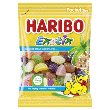 HARIBO ZAXΑΡΩΤΑ 80GR EXOTIC FRUITY & FRESH