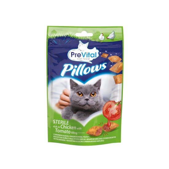 PREVITAL ΣΝΑΚ ΓΙΑ ΓΑΤΕΣ CRISPY MIX ΚΟΤΟΠΟΥΛΟ ΚΑΙ ΝΤΟΜΑΤΑ 60gr