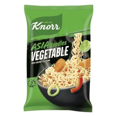 KNORR ASIA NOODLES 70GR VEGETABLE (ΓΡΗΓΟΡΟ ΓΕΥΜΑ)