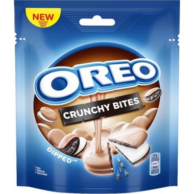 OREO BISCUITS 110GR CRUNCHY BITES DIPPED