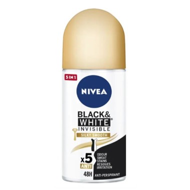 NIVEA ROLL ON 50ml WOMEN BLACK & WHITE INVISIBLE SILKY SMOOTH