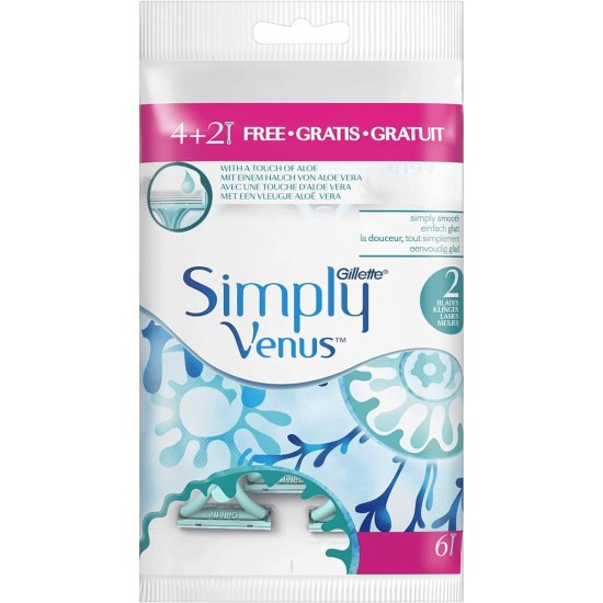 GILLETTE 4+2 ΞYΡΑΦΑΚΙΑ SIMPLY VENUS ΓΑΛΑΖΙΟ