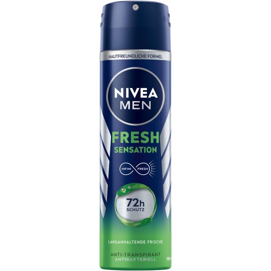 NIVEA BODY SPRAY MEN 150ml FRESH SENSATION 72H