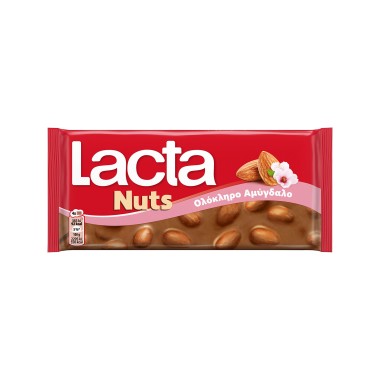 LACTA ΣΟΚΟΛΑΤΑ NUTS ΟΛΟΚΛΗΡΟ ΑΜΥΓΔΑΛΟ 100gr
