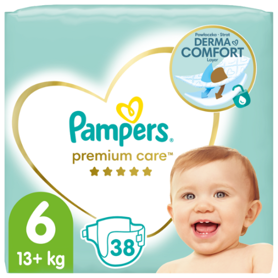 PAMPERS PREMIUM CARE ΠΑΝΕΣ No6 38TEM 13+K