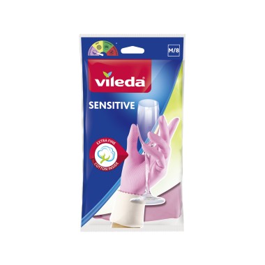 VILEDA ΓΑΝΤΙΑ SENSITIVE (EXTRA FINE COTTON INSIDE) MEDIUM