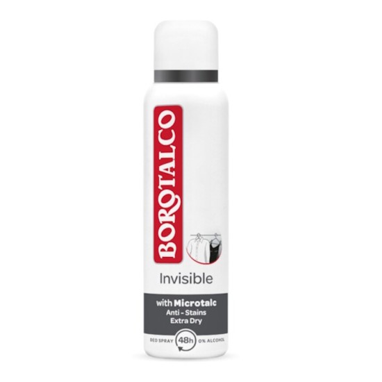 BOROTALCO BODY SPRAY 150ml INVISIBLE