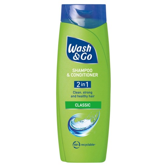 WASH & GO SHAMPOO 200ml - 2 ΣΕ 1