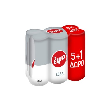 ΕΨΑ (6ΑΔΕΣ) ΣΟΔΑ 330ml ΜΠΟΥΚΑΛΙ ΠΛΑΣΤΙΚΟ