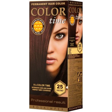 COLOR TIME ΣΕΤ ΒΑΦΗ ΜΑΛΛΙΩΝ Ν.25 ΚΑΣΤΑΝΟ 115ml