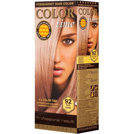 COLOR TIME ΣΕΤ ΒΑΦΗ ΜΑΛΛΙΩΝ Ν.92 ΞΑΝΘΟ ΠΕΡΛΕ 115ml