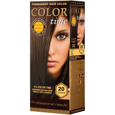 COLOR TIME ΣΕΤ ΒΑΦΗ ΜΑΛΛΙΩΝ Ν.20 ΣΟΚΟΛΑΤΙ 115ml