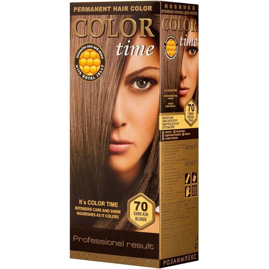 COLOR TIME ΣΕΤ ΒΑΦΗ ΜΑΛΛΙΩΝ Ν.70 ΞΑΝΘΟ ΣΑΝΤΡΕ ΣΚΟΥΡΟ 115ml