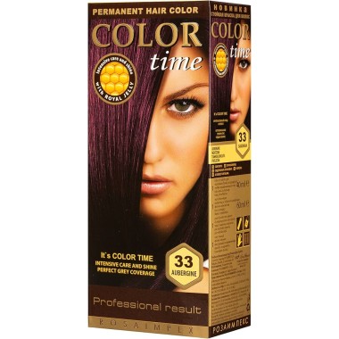 COLOR TIME ΣΕΤ ΒΑΦΗ ΜΑΛΛΙΩΝ Ν.33 ΜΕΛΙΤΖΑΝΙ 115ml