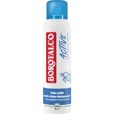 BOROTALCO BODY SPRAY 150ml ACTIVE BLUE SEA SALTS