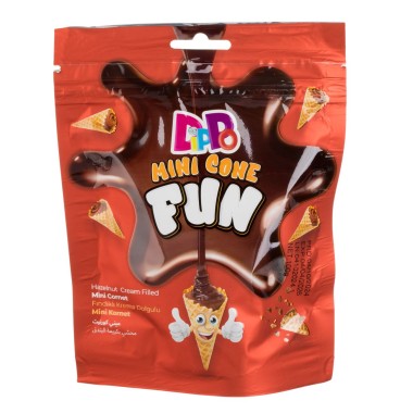 DIPPO ΜΙΝΙ CONE FUN ΧΩΝΑΚΙΑ ΜΕ ΓΕΜΙΣΗ ΣΟΚΟΛΑΤΑ 70GR