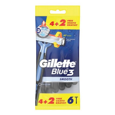 GILLETTE 4+2 ΞYΡΑΦΑΚΙΑ BLUE 3 SMOOTH