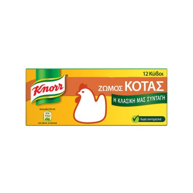 KNORR 60GR ΖΩΜΟΣ ΚΟΤΑΣ 12 ΚΥΒΟΙ