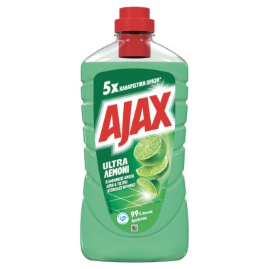 AJAX ΥΓΡΟ ΚΑΘΑΡΙΣΤΙΚΟ 1lt ULTRA LEMON (ΠΡΑΣΙΝΟ)