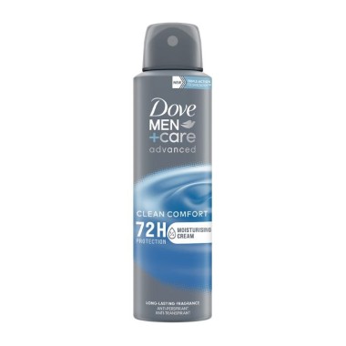 DOVE BODY SPRAY 150ml MEN CARE ADVANCED CLEAN COMFORT