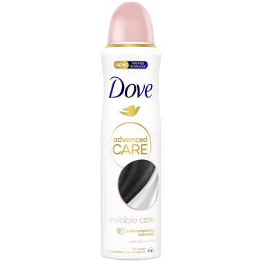 DOVE BODY SPRAY 150ml ADVANCE INVISIBLE CARE PINK