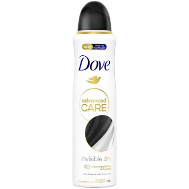 DOVE BODY SPRAY 150ml ADVANCE CARE INVISIBLE DRY