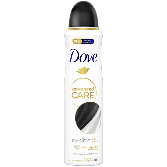 DOVE BODY SPRAY 150ml ADVANCE CARE INVISIBLE DRY