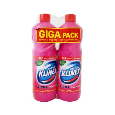 KLINEX ΧΛΩΡΙΝΗ 2ΤΕΜ ULTRA PINK POWER GIGA PACK 2X1250ML