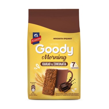 ΑΛΛΑΤΙΝΗ ΜΠΙΣΚΟΤΑ GOODY MORNING 160GR ΚΑΚΑΟ & ΣΟΚΟΛΑΤΑ