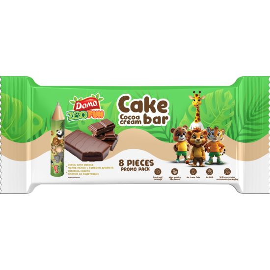 DOMA CAKE BAR 8X32GR ΜΠΑΡΑ ΚΕΙΚ ΣΟΚΟΛΑΤΑΣ ΜΕ ΓΕΜΙΣΗ ΣΟΚΟΛΑΤΑΣ