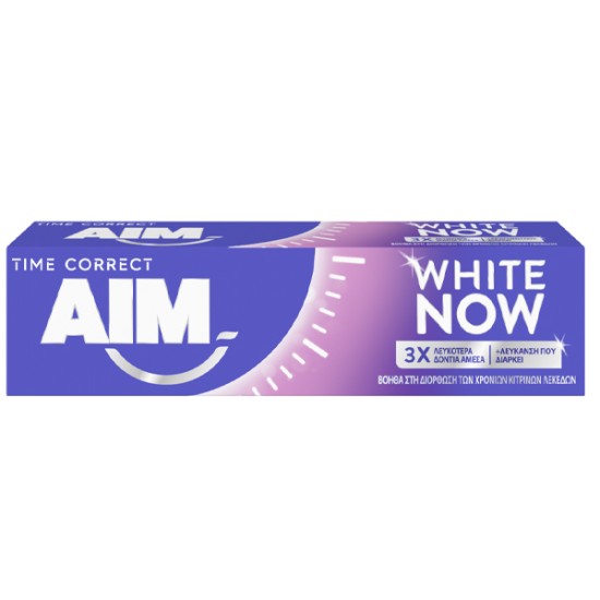 AIM ΟΔΟΝΤΟΚΡΕΜΑ 75ML WHITE NOW TIME CORRECT