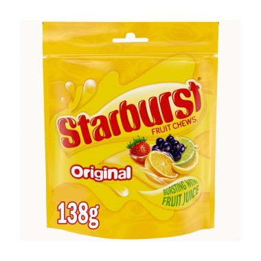 STARBURST FRUIT CHEWS ORIGINAL 138GR STARBURST FRUIT CHEWS ORIGINAL 138GR