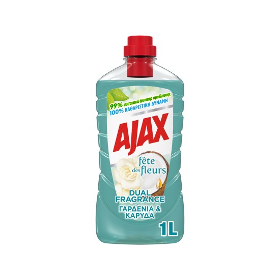 AJAX ΥΓΡΟ ΚΑΘΑΡΙΣΤΙΚΟ 1lt CARIBBEAN ΚΑΡΥΔΑ&ΓΑΡΔΕΝΙΑ (ΣΙΕΛ)